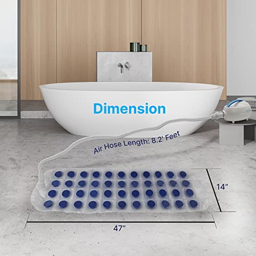 SereneLife Electric Bathtub Bubble Massage Mat Waterproof Tub