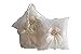 Alex Emotions Ivory Flower Girl Basket and Ring Bearer Pillow Set - Ivory Wedding Basket Pillow Set, Lace Ring Pillow, Lace Ring Holder, Lace Ring Pillow