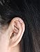 Ear Cuff, 20 Gauge Upper Ear cuff,Sterling silver ear cuff, No Piercing Cartilage Ear Cuff, Tiny Cartilage Ring, Handmade gift, Gift for her,Please select an option. Price per item