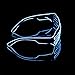 iChase Light Up Glasses ,EL Wire Fashion Neon Shutter Electroluminescent Flashing LED Sunglasses with Battery case Controller for Halloween Christmas Birthday Party Favor (Blue)