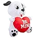 Holidayana Valentine's Day Dog Inflatable - 8ft Outdoor/Indoor Yard Decor, Includes Built-in Bulbs, Tie-Down Points, and Powerful Built in Fan