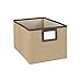 ClosetMaid 25064 Fabric Bin with Write-On Label, Mocha