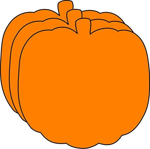 Pumpkin Small Single Color Creative Foam Cut-Outs- 15 Cut-Outs in a Pack for Fall, Harvest, Autumn Crafts, Halloween, Back to School, Kids’ School Craft Projects.