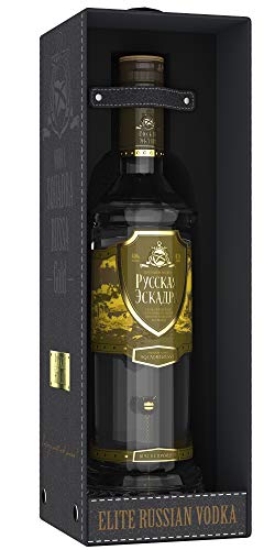 Vodka Squadra Russa Mine Gold in Leder 0,7l 40% vol.