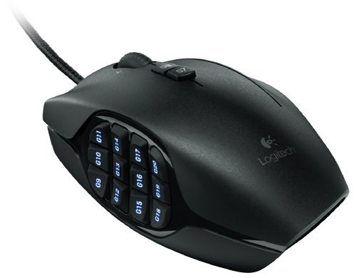 Logitech G600 MMO Gaming Mouse, RGB Backlit, 20 Programmable