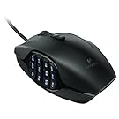Logitech G600 MMO Gaming Mouse, RGB Backlit, 20 Programmable Buttons