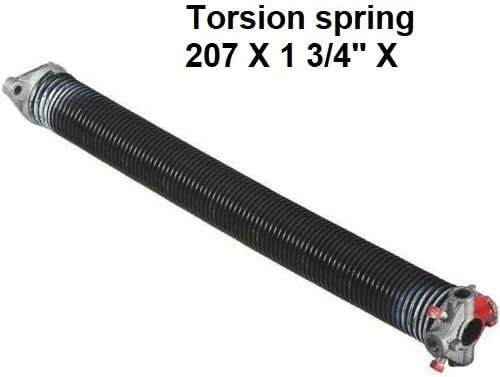 One Right Torsion Spring with windings Bars 207 X 1 3/4" X 24" for Garage Door