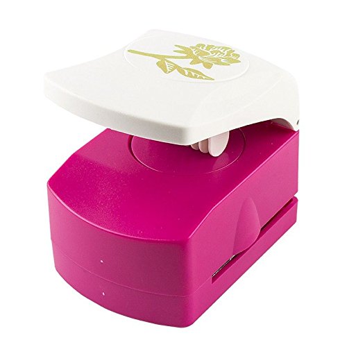 Ideen mit Herz Punch, embossing punch, XL, rose, motif size: 4.7 cm x 4.6 cm, motif hole punch for paper, crafts for wedding, birthday, Mother's Day, Valentine's Day