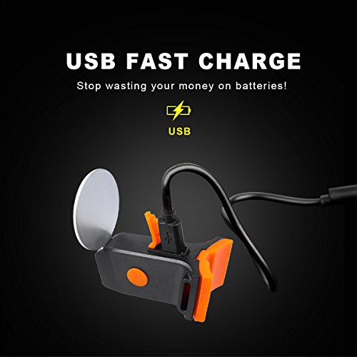 image for OUTERDO Rear Bike Light, New Version 12 Constellations Rechargeable Bi