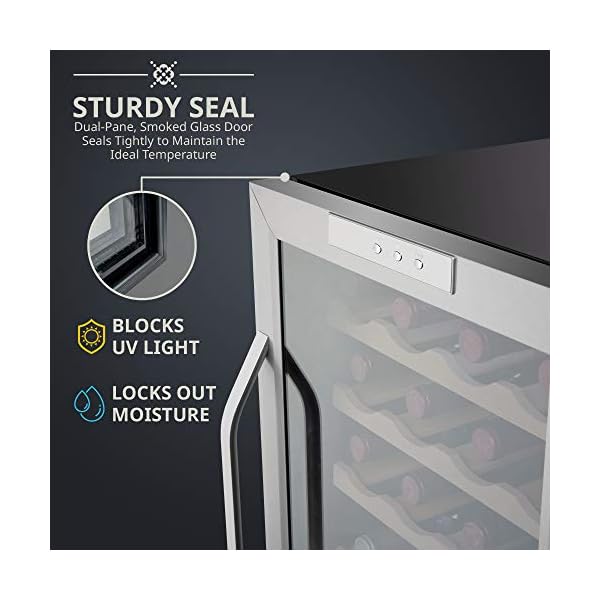 Ivation-28-Bottle-Compressor-Wine-Cooler-Refrigerator-wLock-Large-Freestanding-Wine-Cellar-For-Red-White-Champagne-or-Sparkling-Wine-41f-64f-Digital-Temperature-Control-Fridge-Stainless-Steel