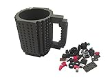 12oz Buildable Brick Coffee Mug in Gray with Bricks Included