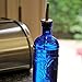 Couronne Co. Olive Branch Recycled Glass Oil or Vinegar Bottle with Pour Spout, B6541P15, 11 Inch Tall, 16.1 Ounce, Cobalt Blue