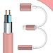 8-Pin Lightning to 3.5mm Headphone Adapter, Lightning to 3.5mm Audio Jack Adapter and Lightning Charging Port for iPhone 7, iPhone 7 Plus (Rose Gold)