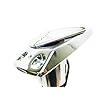 Pactrade-Marine-Rect-2-Prong-Chrome-Stern-Light-Pole-Base-Sliding-Socket-Plug-In