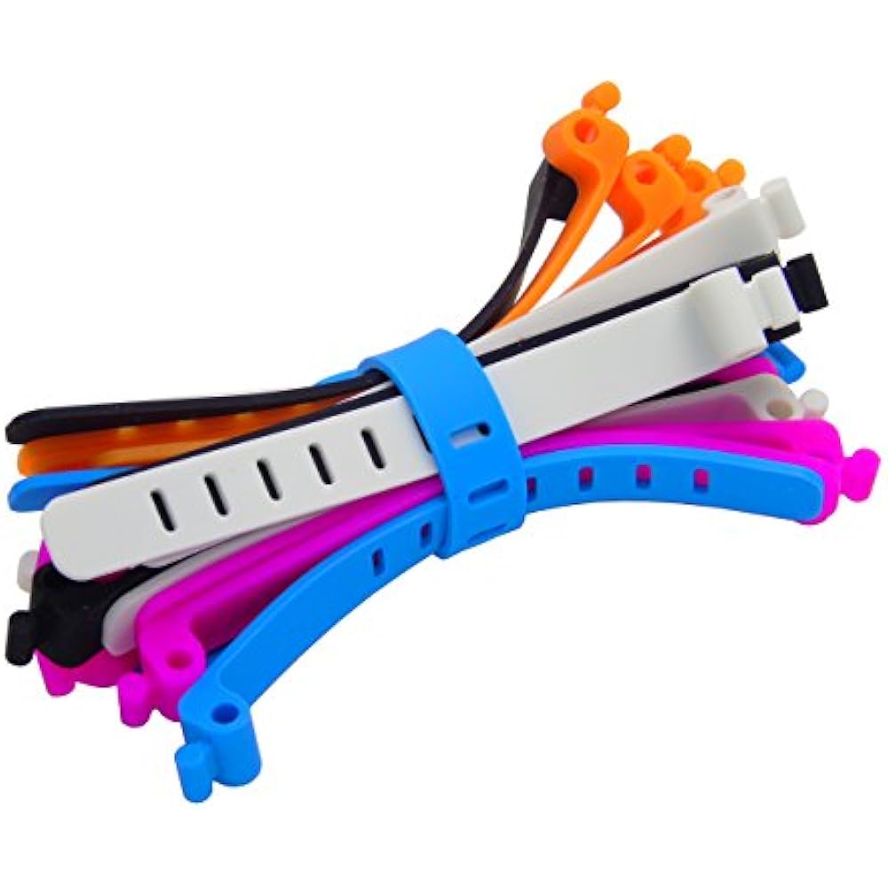 Ceeyali Silicone Reusable Fastening Cable Strap Wire Organizer For