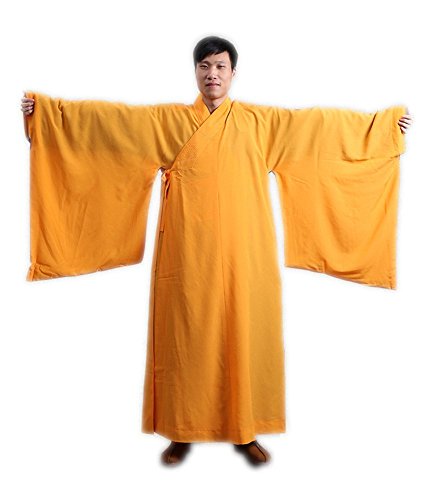 ZooBoo Shaolin Unisex Monk Kung fu Robe Costume Long Gown Suit