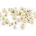 JPSOR 150pcs Natural Round Wood Loose Spacer Beads (100pcs 12mm + 50pcs 20mm)