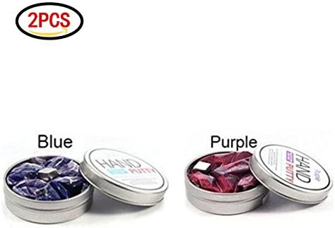 Magnetic Slime Magnet Rubber mud Silly Therapy Stress Toys (Blue) (2pcs-Blue, Purple)