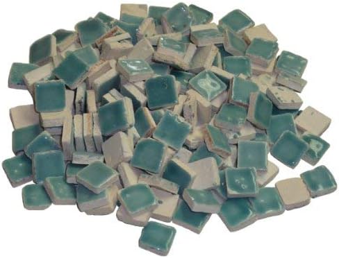 Mosaix Mosaic tiles ceramic glazed 10 x 10 x 3 mm 70 g ~ 150 pcs. turquoise, 1 size