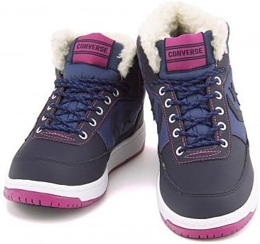 Amazon コンバース Converse レディース ハイカット スニーカー Cvsk ブーツ ボア L ハイ Cv Sk Boots Boa L Hi ネイビー ピンク 23 0cm Converse コンバース ブーツ ブーティ
