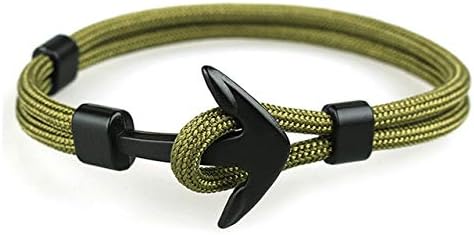 Bracelet Man Anchor Bracelet Black Color Bangle Punk Style Fashion Jewlery