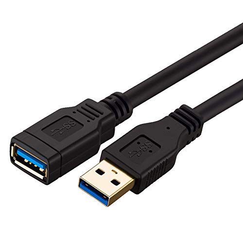 Short USB 3.0 Extension Cable 2 ft,NC XQIN USB 3.0 Super Speed Type A