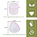 OTraki Bra Wash Bags for Lingerie 6 Pack Mesh Delicates Zipper Laundry Bag for Women College Girl Underwear Socks Silk Stockings Washing Machine Net Protector White