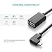 UGREEN Micro USB 2.0 OTG Cable Right Angle On The Go Adapter 90 Degree Micro USB Male to USB Female Host Cord for Samsung S7 S6, Android Windows Smartphones Tablets, USB Drives Keyboard Mice 6 Inch