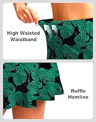 Soothfeel Women's Swim Skirt with Pocket High