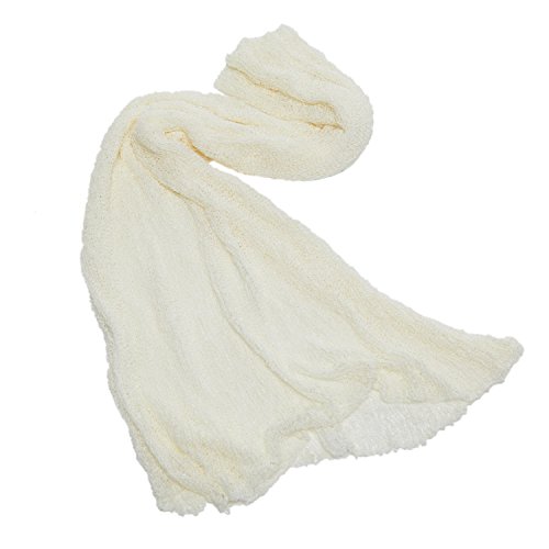 Newborn Baby Photography Props - Long Ripple Wrap Blanket and Lace Beads Headband (Pink+Beige) - Thumbnail 6