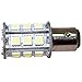 HQRP BAY15d Light Bulb Cool White 33LED SMD2835 Compatible with Aqua Signal Series 40, 41, 42,& 50 / Hella 2984 and Perko 200 Fixtures 10-30V DC Replacement
