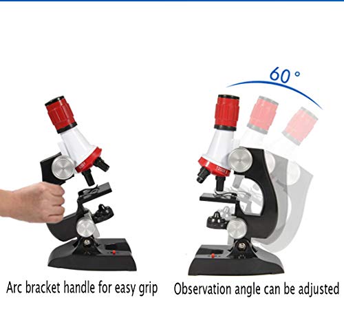 Extpro Microscope Kit Science Experiment Supplies LED 100x 400x and 1200x Magnification for Boys Girls Students - Thumbnail 3