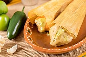 CHILITO'S SAUCES Chilito's Express Llc,2 Dozen "NO MEAT" Cream Cheese Jalapeno Tamales 24oz each Hand Wrapped on Corn Husks (Two Dozen Frozen)