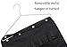 MISSLO 22 Pockets 20 Hooks Oxford Hanging Jewelry Organizer with Zipper Hanger (Pockets & Hooks Black)