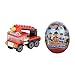 yuboo Easter Eggs, 6-Pack Large Prefilled Plastic Eggs,Kids’ Toys Filled with Different Building Bricks to Build Various Vehicle