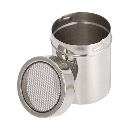 Chocolate Shaker Duster Coffee Flour Sifter Stainless Steel Dispenser Cappuccino Coffee Spray Art - Thumbnail 2