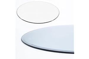 BIUBPW Small Glass Table Top 14 15 16inch Round Tempered Glass Table Top Dining Table Protector Cover Coffee Table Replacemen