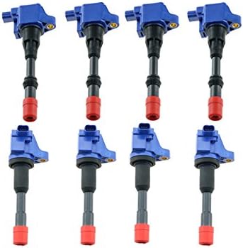 ADVANCE IGNITION Red Front JHD2870B and Rear Ignition coil 30520-PWA-003 30520PWA003 30521-PWA-003 30521PWA003 UF-373 UF373 UF374 UF-374 C1408 C1407 Replacement For 2001-2012 HONDA Civic Jazz 1.3L L4