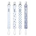 Pacifier Clip by CAMIRUS for Boys and Girls - Unisex 4 Pack Stylish Design - Premium Teething Ring Holder, Perfect Baby Shower Gift Set
