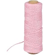 2mm Colored Natural Jute Twine - 328ft String For Gift Wrapping, Crafts, Gardening, And Home Decor