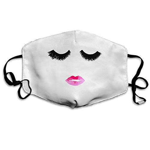 Cute Eyelash Lips Dust Mask Mouth Mask Dust Proof Earloop Face Mask