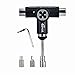 skatebolt Skate Tool with Ratchet,All in One Ratchet Skateboard T-Tool (Black)