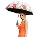 VILLASON London/Paris Series UPF 50+Anti UV Bubble Dome Umbrella-11oz Tripe Folding Ultra Slim and Light-Sturdy Canopy Construction 5 Layers Nano coating for UV Protection-Special Dome Shape Design