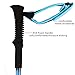 Collapsable Climbing Stick,Alafen Aluminum Quick Lock Lightweight Walking Hiking Trekking Pole Blue 1PC