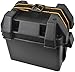 attwood 9082-1 U1 Small Series 16 Vented Marine Boat Battery Box with Mounting Kit and Strap, Black, One Size