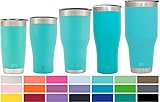 Simple Modern 30oz Cruiser Tumbler - Vacuum Insulated Double Wall Coffee & Tea Cup - Travel Mug 18/8 Stainless Steel Thermos Teal - Caribbean