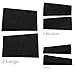 Katzco 6 Piece Rubber Furniture Stabilizer Set, Black - for Fixing Wobbly Tables, Desks, Chairs, Patio Furniture, Nightstands, Home Furniture, Outdoor and Indoor Furniture, and Office Furniture