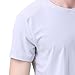 David Archy Men's 3 Pack Rib Modal Crewneck Undershirts (M, Gray)