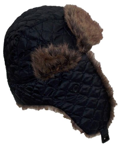 D\u0026Y Quilted Nylon Russian/Trapper Hat w 