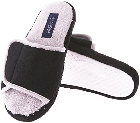 Seranoma Women's House Slippers: Soft & Warm Faux Fur,Adjustable Strap Closure